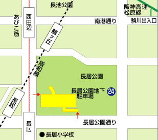 大阪市内公営駐車場MAP